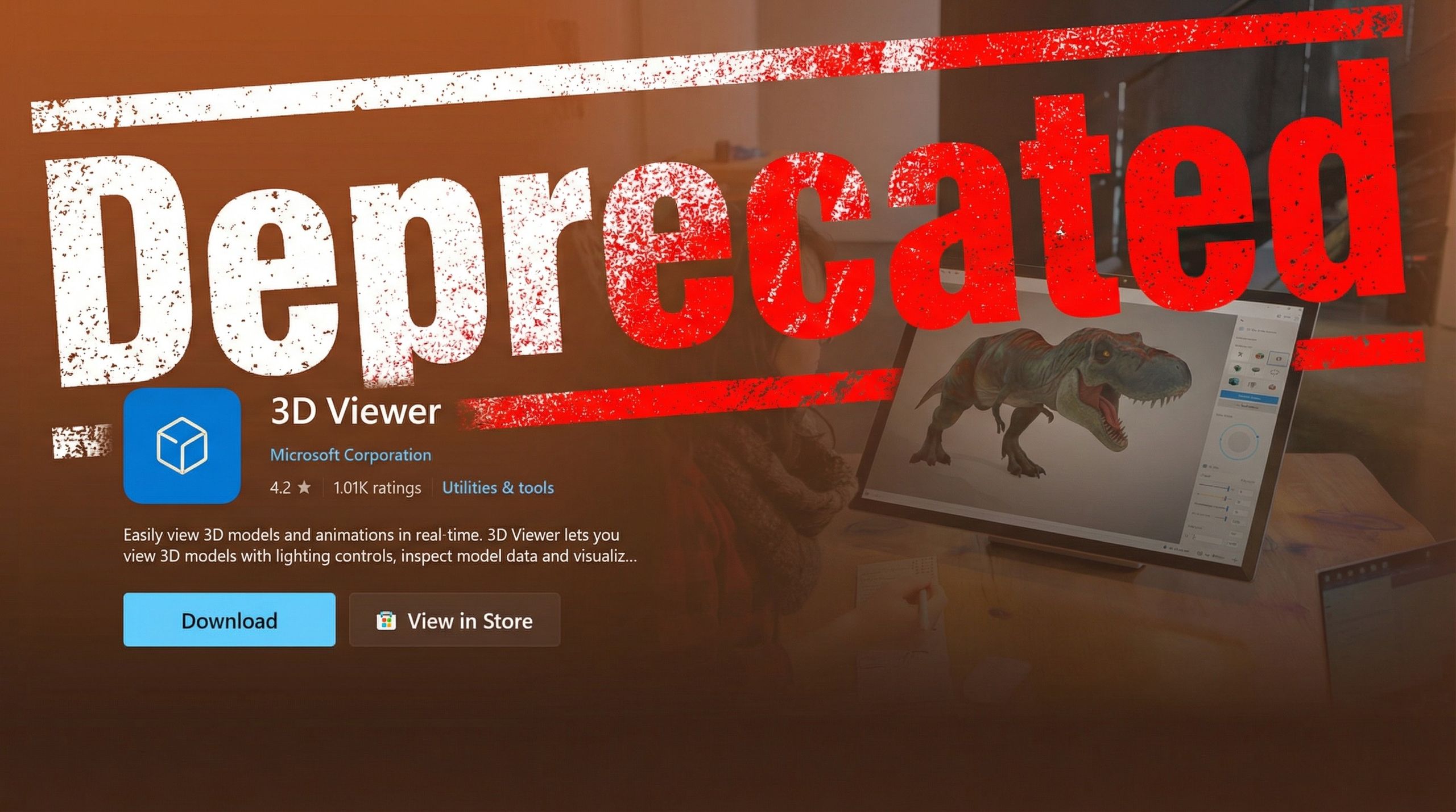 3D Viewer is officially deprecated as Microsoft retires its 3D ecosystem