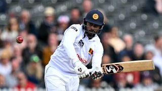 Kamindu Mendis batting for Sri Lanka ahead of the Lord's Test 2024 for the England vs Sri Lanka 2nd Test 2024 live stream 