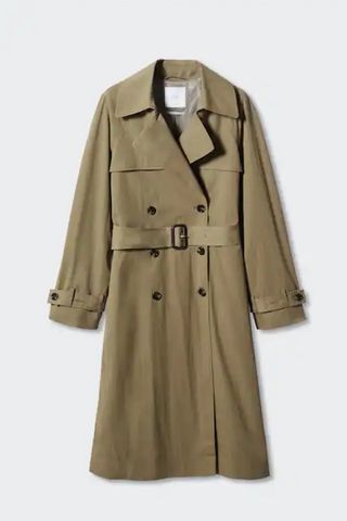 Mango Double-button trench coat