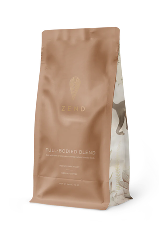 bag of full-bodied blend coffee 