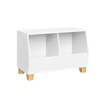 RiverRidge Catch-All White 2-Compartment Kids Bookcase