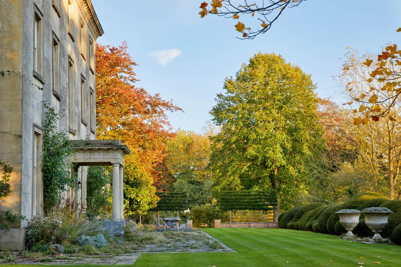 The garden at Blackland House, Calne, Wiltshire.