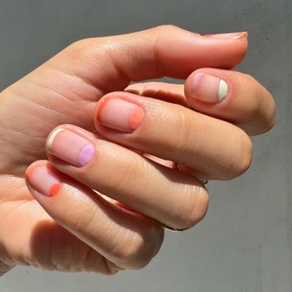 @betina_goldstein summery French tip nails