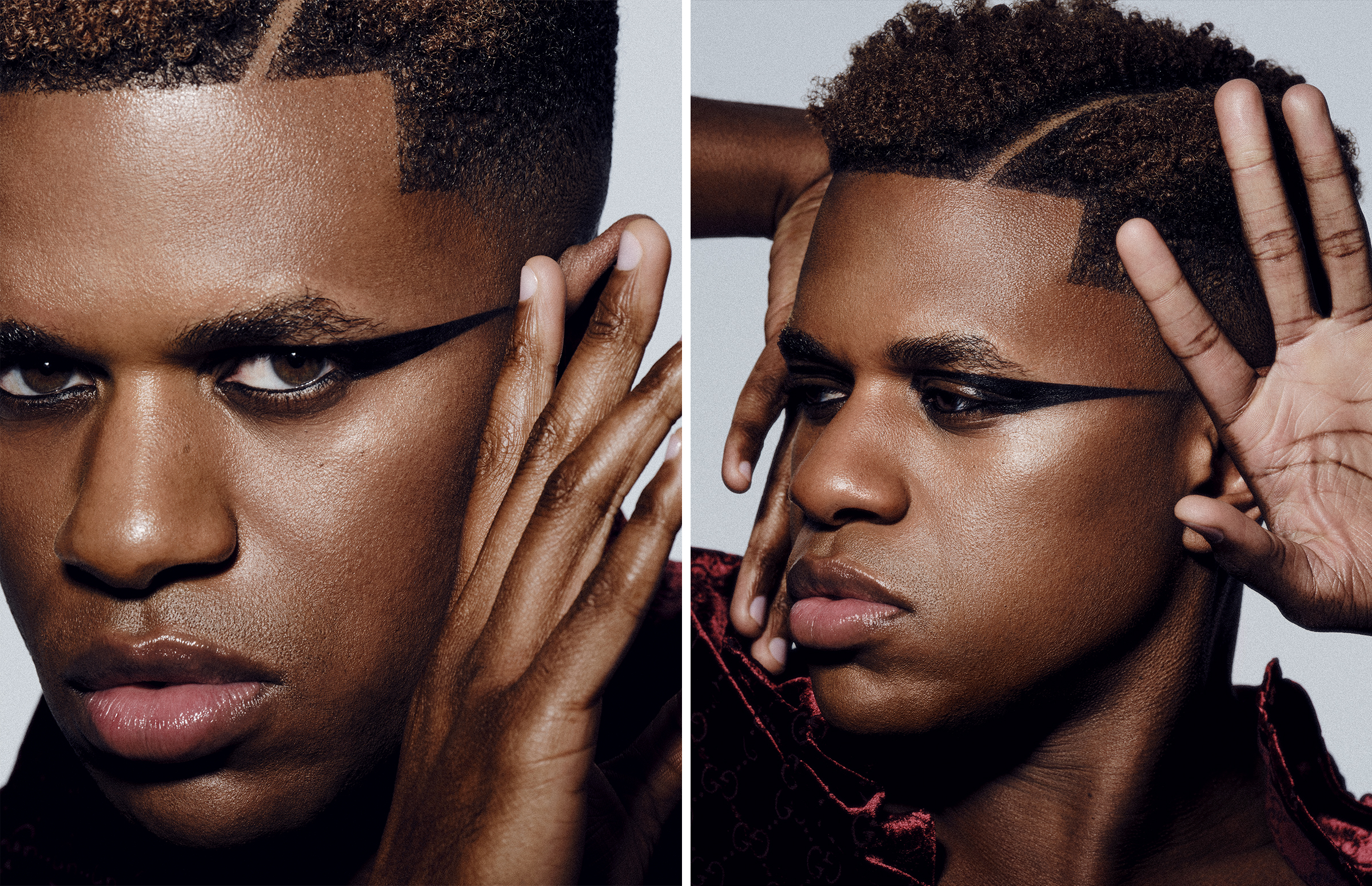 Jeremy Pope for Who What Wear's winter beauty feature.