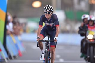 Geraint Thomas (Great Britain) finishes the Olympic road race