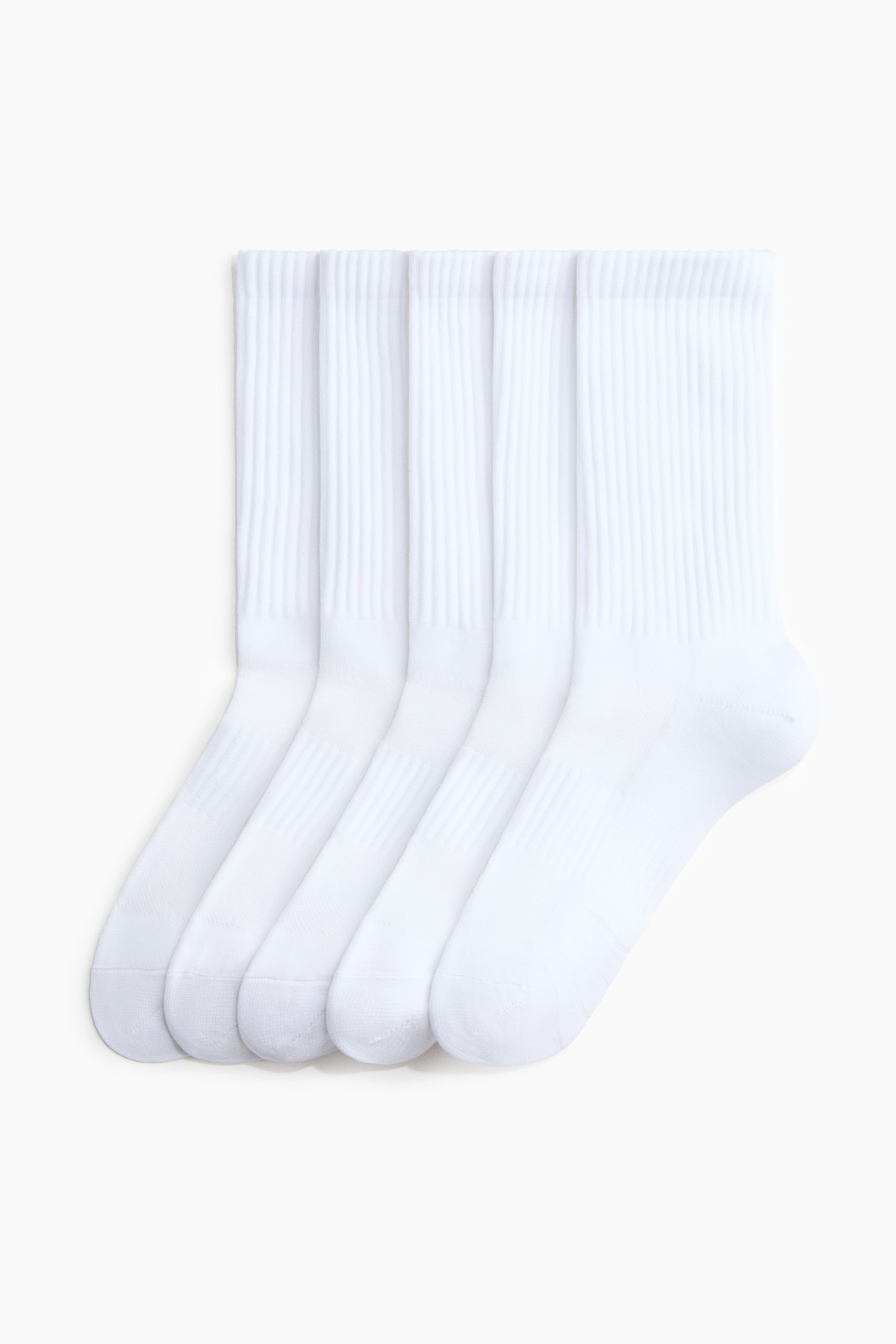 5-Pack Sports Socks With Drymove&amp;trade; - White