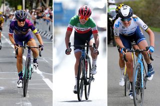 Kasia Niewiadoma (Canyon-SRAM), Elisa Longo Borghini (Trek-Segafredo), Annemiek van Vleuten (Movistar)