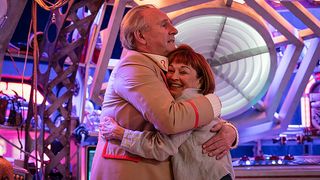 Peter Davison and Janet Fielding in Doctor Who: Tales of the TARDIS