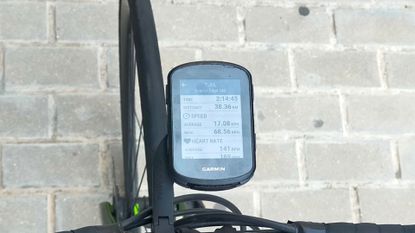 Garmin Edge 540 mounted on a road bike