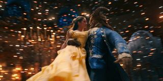 Belle and Beast dancing in Beauty and the Beast