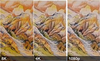 Aquí hay un recorte de un poster de @lukedrozd usando los modos de vídeo 8K, 4K y 1080p del Note 20, para comparar el detalle.