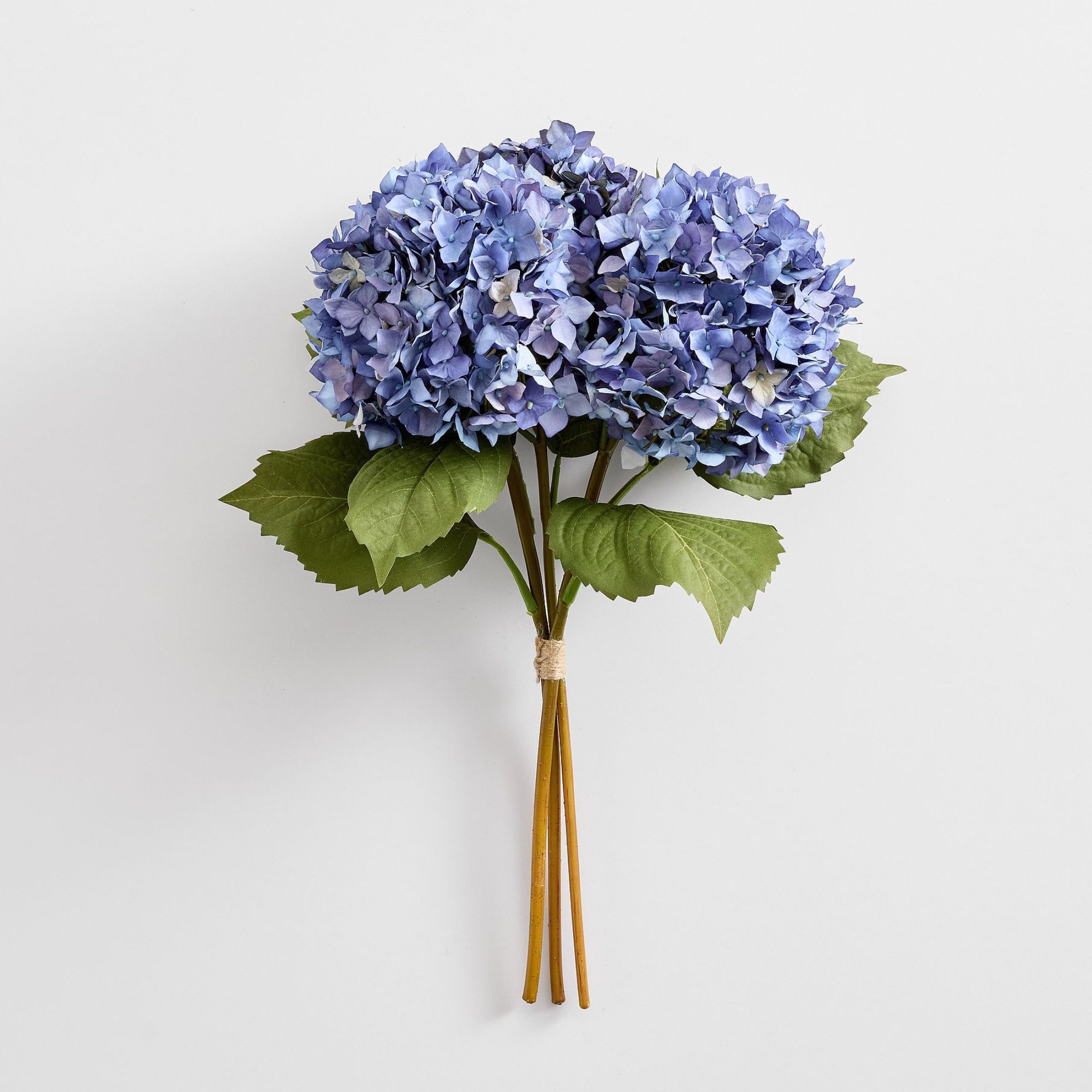 Faux Deep Blue Hydrangea Bundle