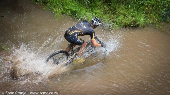 Erik Kleinhans suffered a mechanical shortly after this shot and lost 3rd place in the last 10km