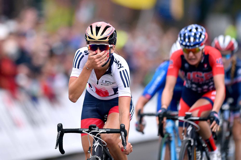 Elizabeth Armitstead (Great Britain) wins the women's Worlds