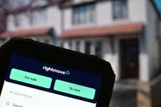 Rightmove app is displayed on a smartphone