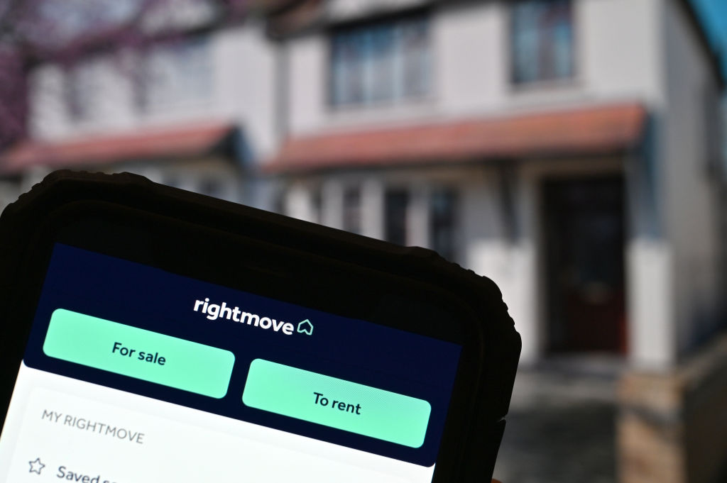 Rightmove app is displayed on a smartphone