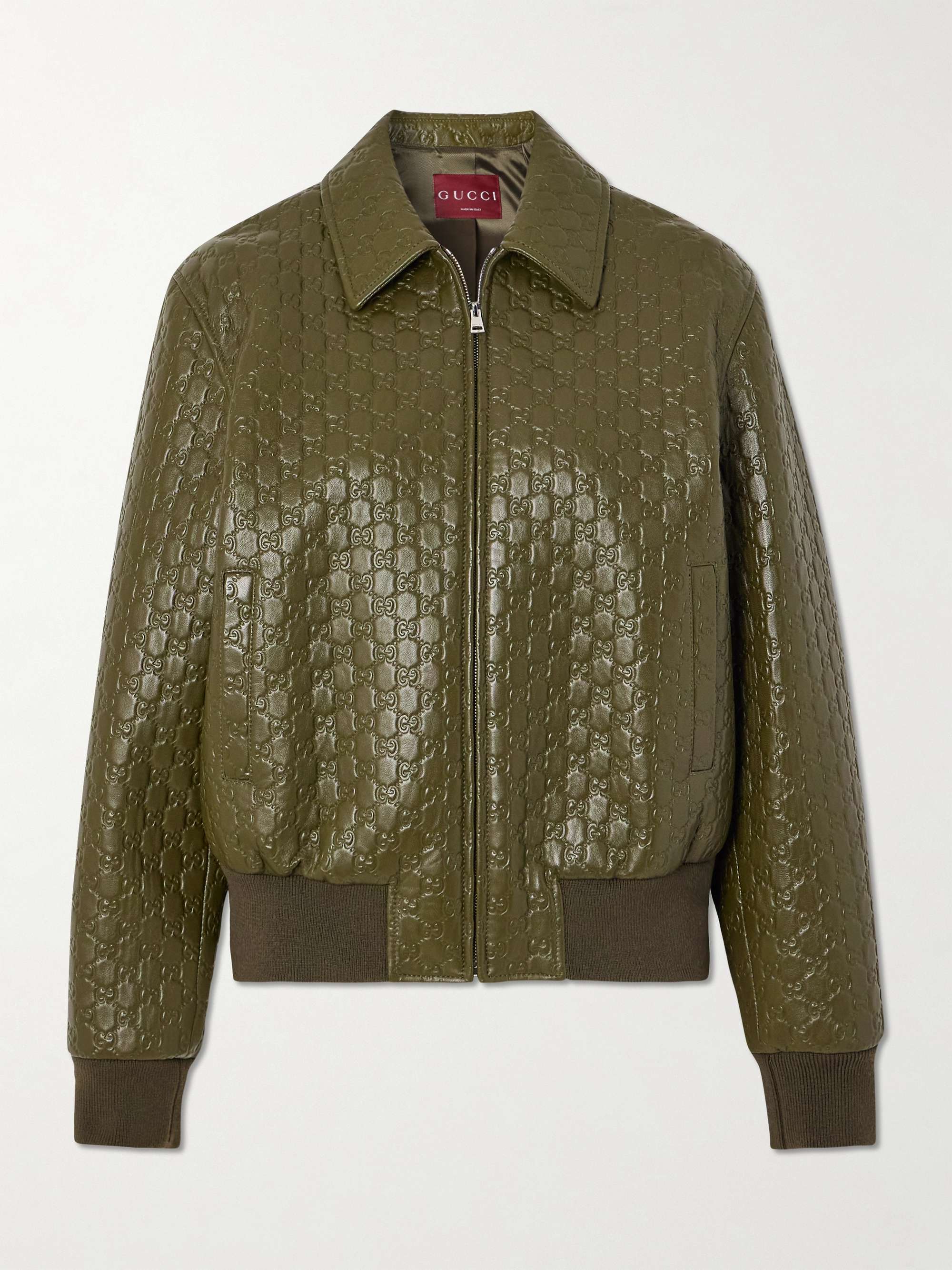Embossed Leather Jacket