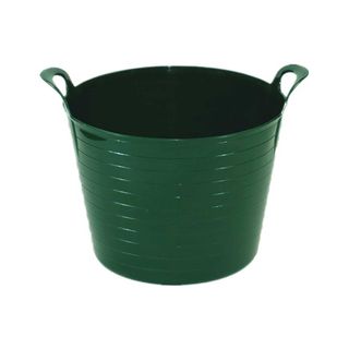 green plastic bucket