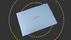 The Lenovo Chromebook Plus 14 on the ITPro background