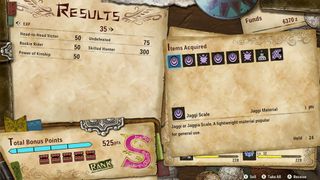 Monster Hunter Stories 2 Results Score