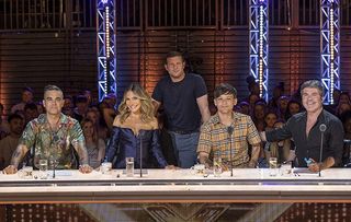 X Factor judges with Dermot