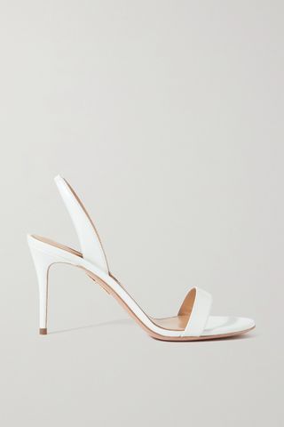 So Nude 85 Leather Slingback Sandals