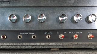 Silvertone Twin 12 Model 1484 controls