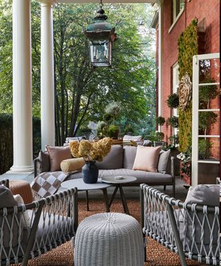 Fall patio by Kate Marker Interiors