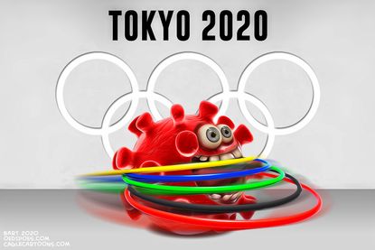 Editorial Cartoon U.S. Tokyo Olympics 2020 postponed