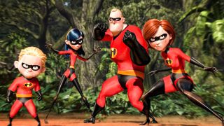 The Parr family in Pixar's The Incredibles