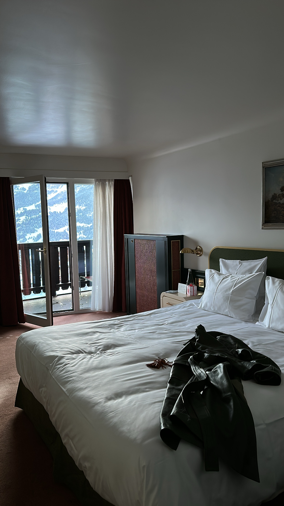 A room at the Experimental Chalet Verbier in the Swiss Alps.