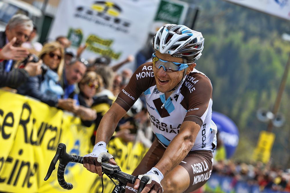 Domenico Pozzovivo (AG2R - La Mondiale) in Fierozzo Val dei Mocheni