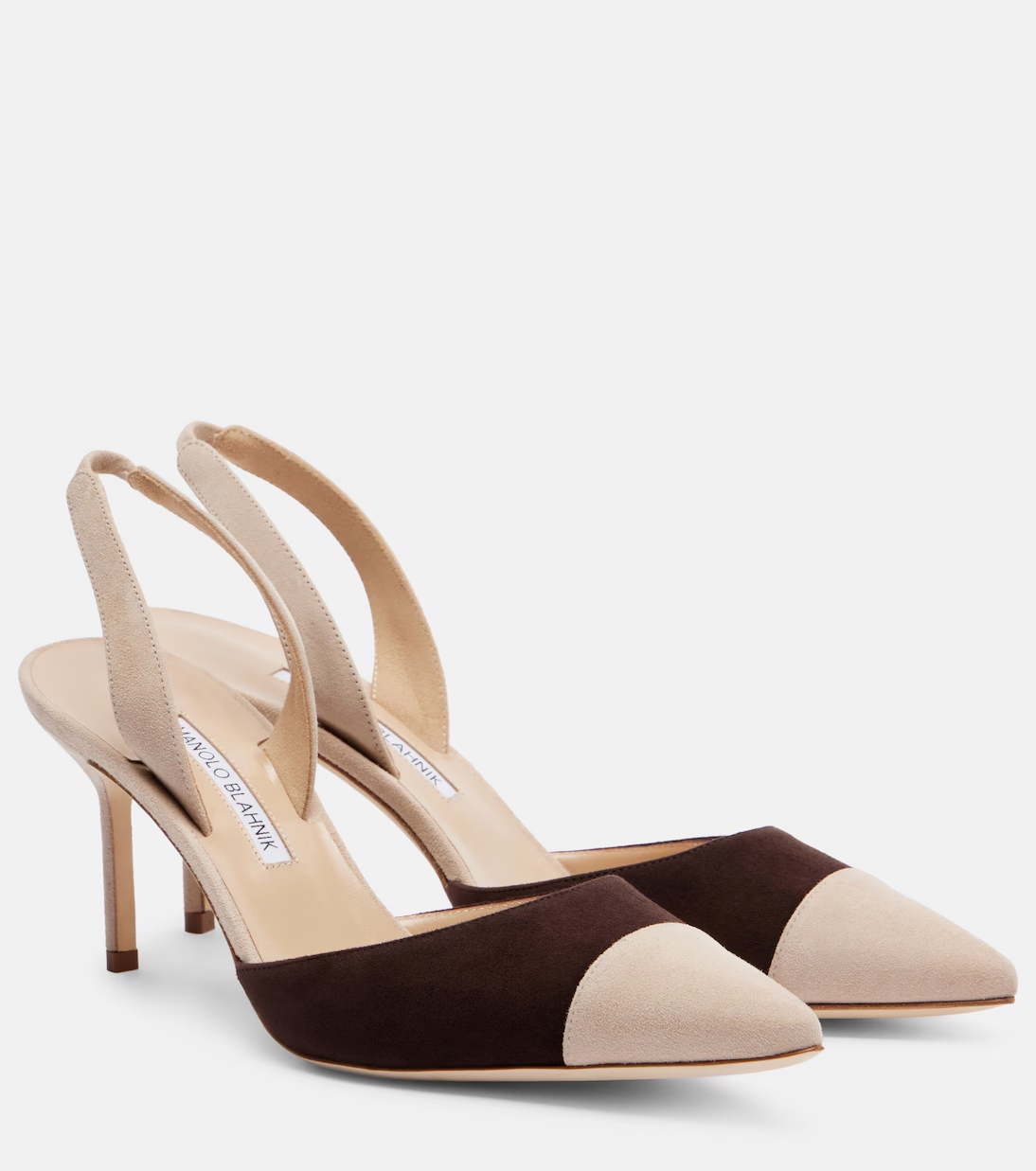 Manolo Blahnik, Capsli 70 Suede Slingback Pumps