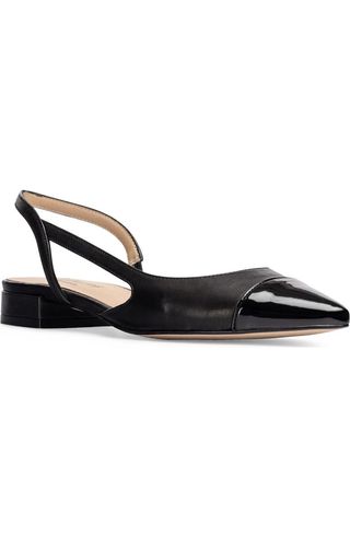 Rio Slingback Pointy Cap Toe Flat