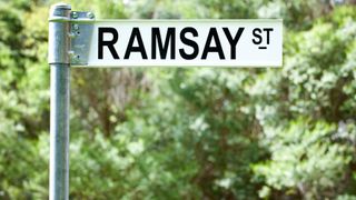 The Ramsay St sign from Neighbours