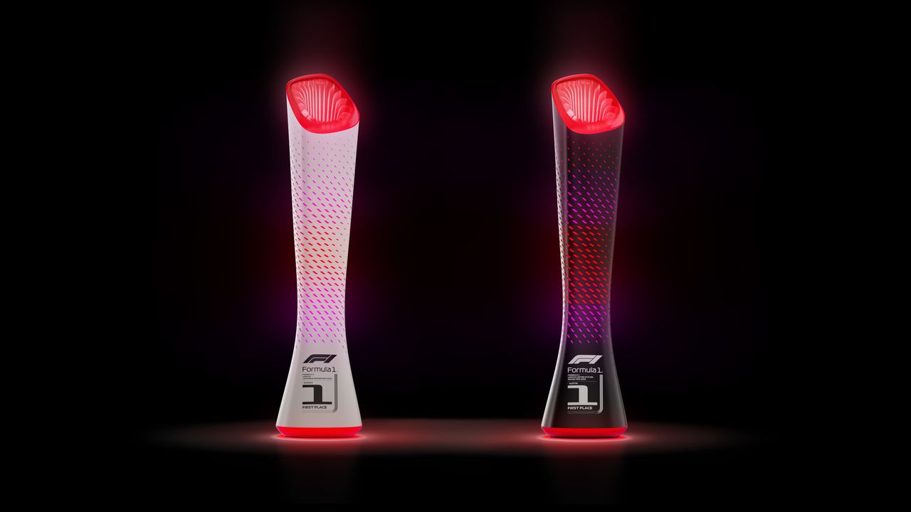 Details of the 2023 F1 trophies designed by Pininfarina