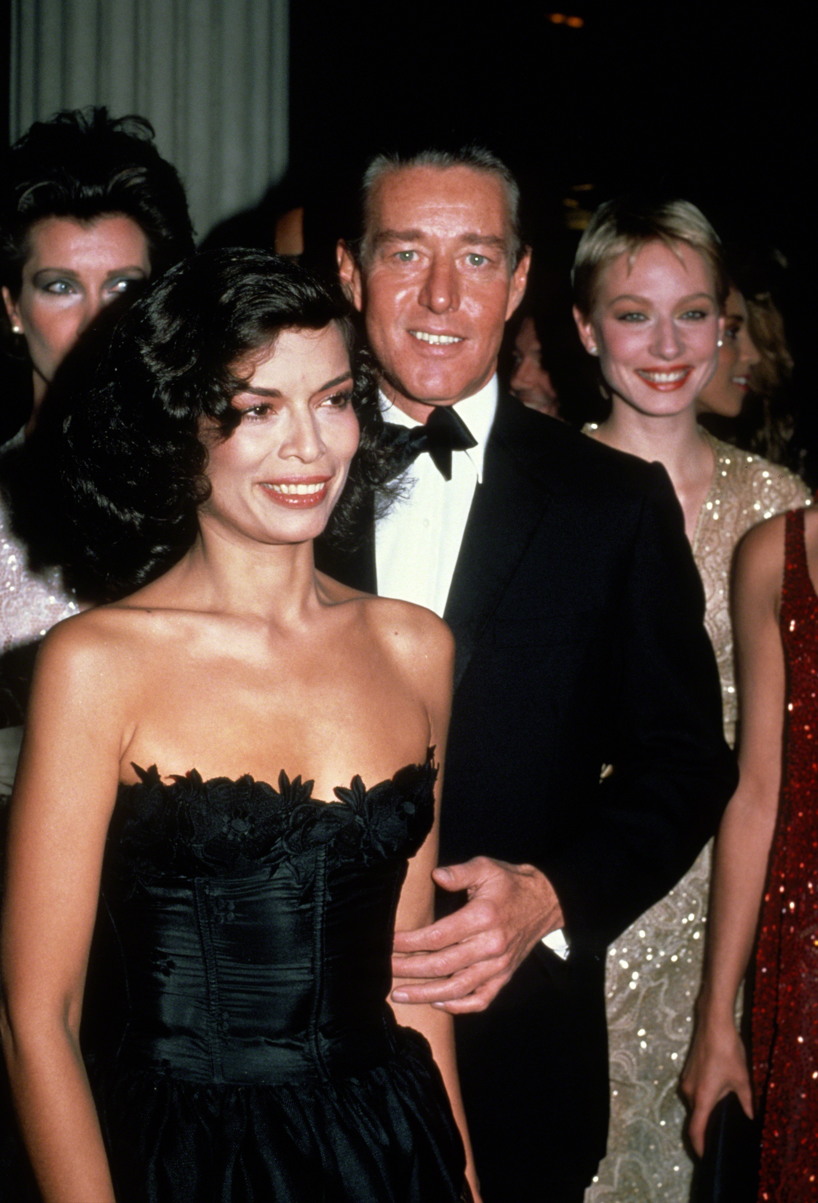 Images of celebrities at the Met Gala in the 1980s.