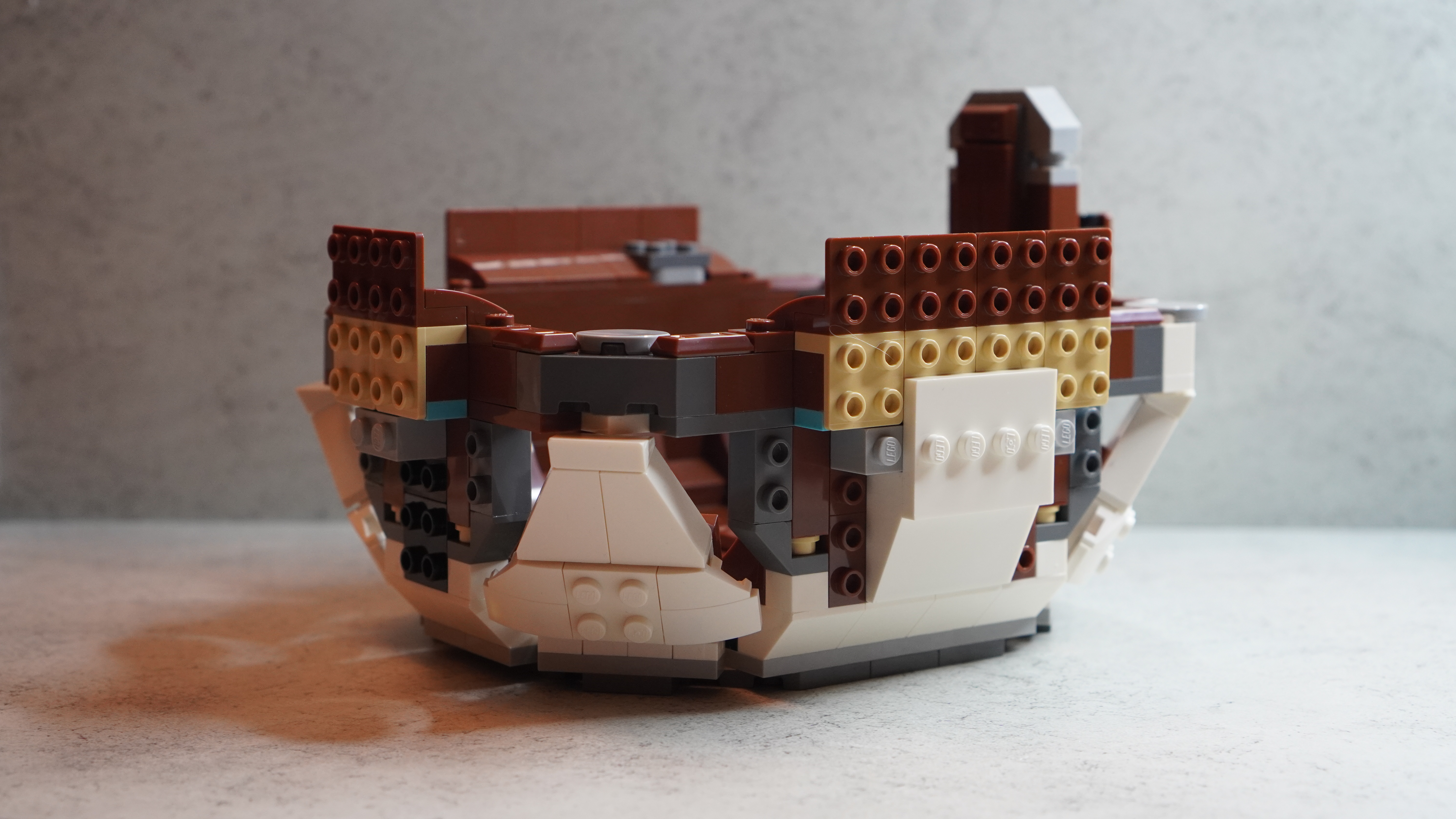 Lego Star Wars Grogu with Hover Pram building process