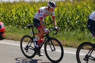 Tadej Pogacar at the 2020 Milan-San Remo – the Slovenian’s debut at the Italian Monument