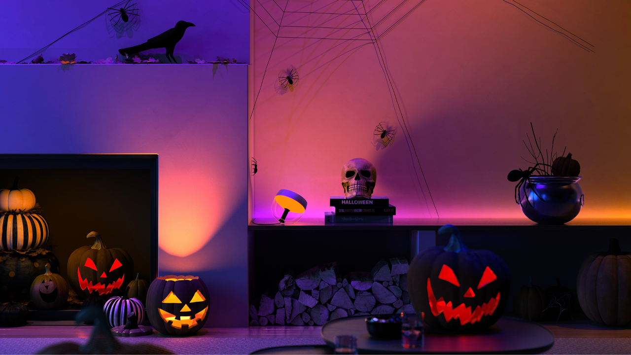 Philips Hue halloween set up