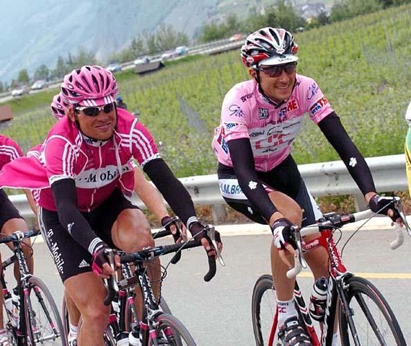 'And then I was like, I know...' Jan Ullrich and Ivan Basso share a lighter moment during stage 14