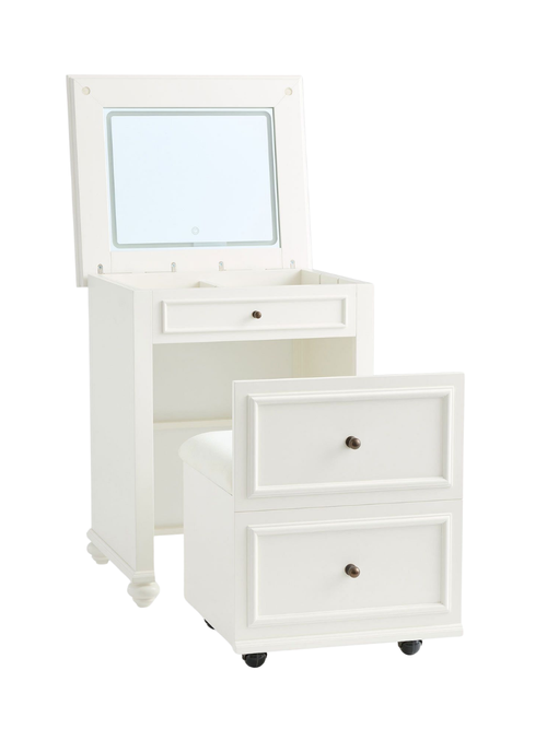 Chelsea Flip-Top Vanity & Storage Seat Set