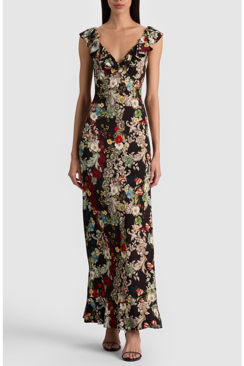 Gemma Ruffle Hem Midi Dress