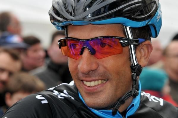 I've got a feelin': Juan Antonio Flecha (Sky) looking relaxed at the start