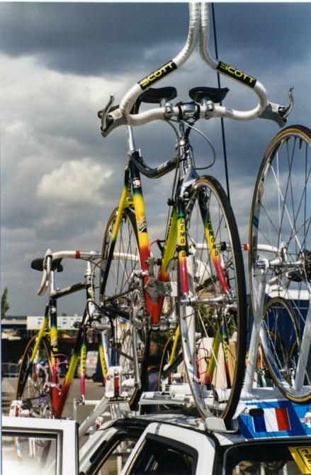 Greg LeMond's time trial bike at the 1990 Tour de France