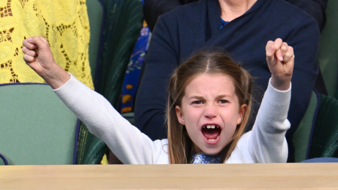 Princess Charlotte at Wimbledon men&#039;s singles final