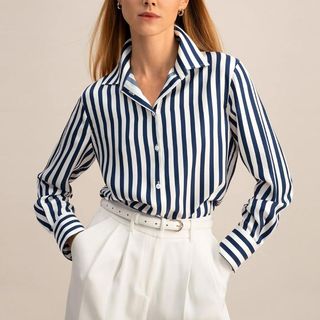 Amalfi Stripe Silk Shirt