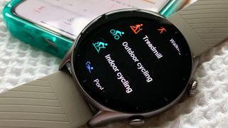 Image shows the display on the Amazfit GTR 3.