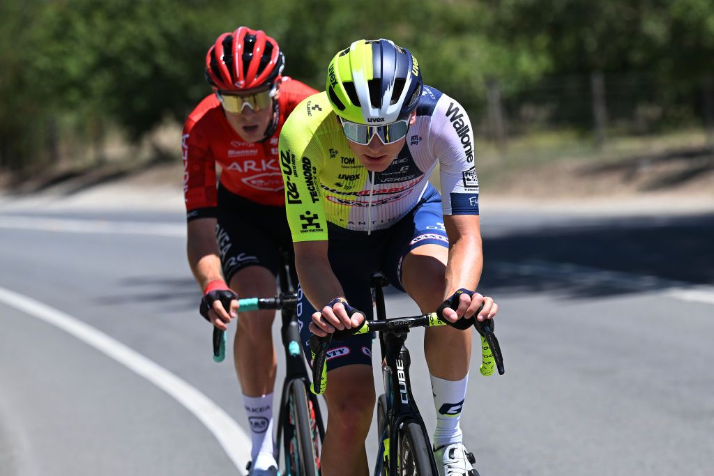 Georg Zimmermann (Intermarch&eacute;-Wanty) and Louis Barr&eacute; (Arkea-B&amp;B Hotels) worked well together but their breakaway was doomed