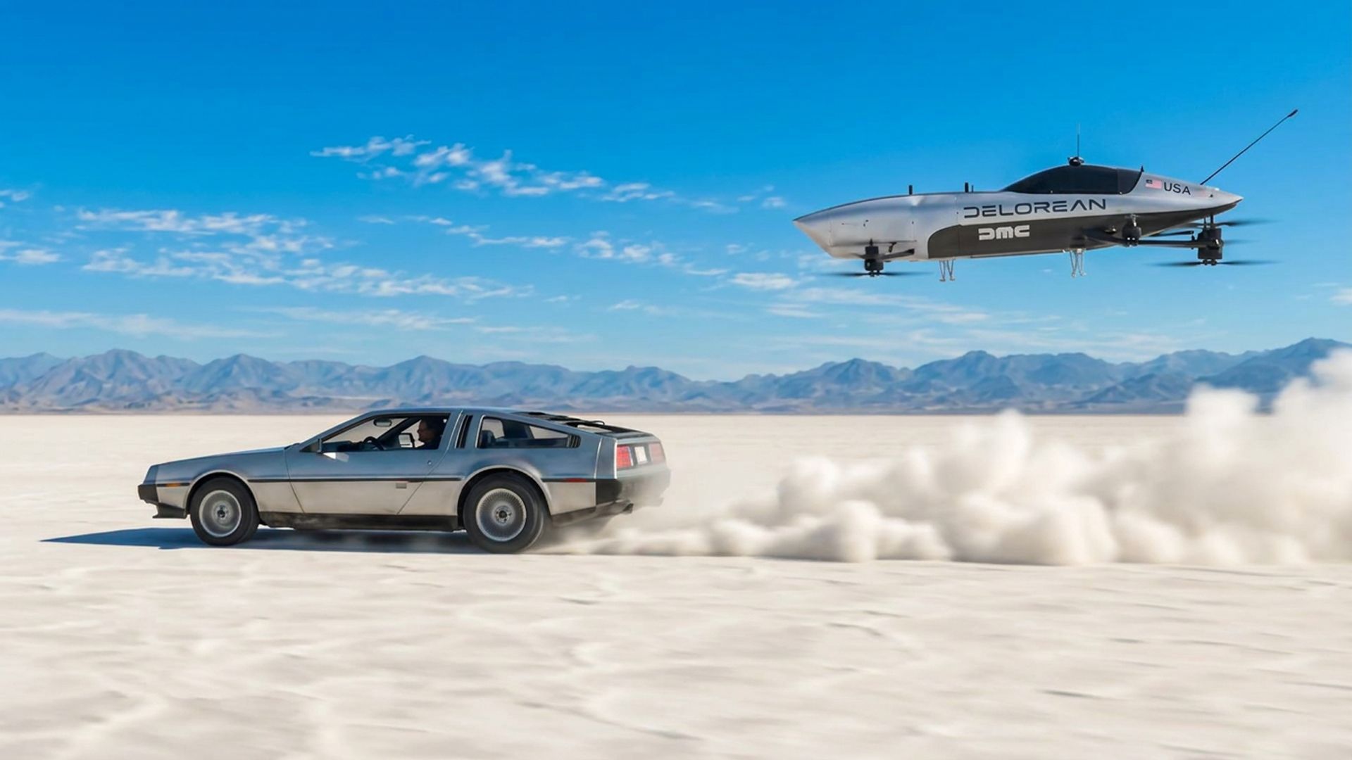 Where we're going we don't need roads – DeLorean taking to the skies in world's first electric flying car racing league